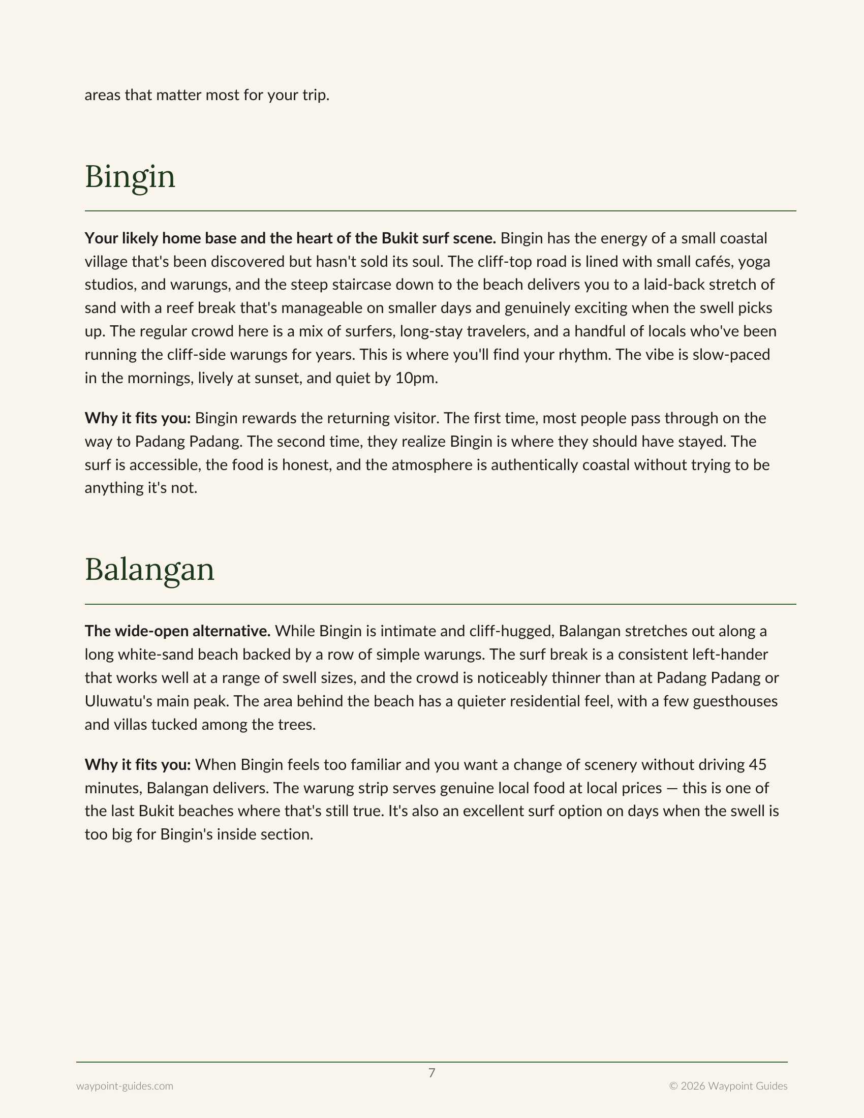 Bali Guide page 2