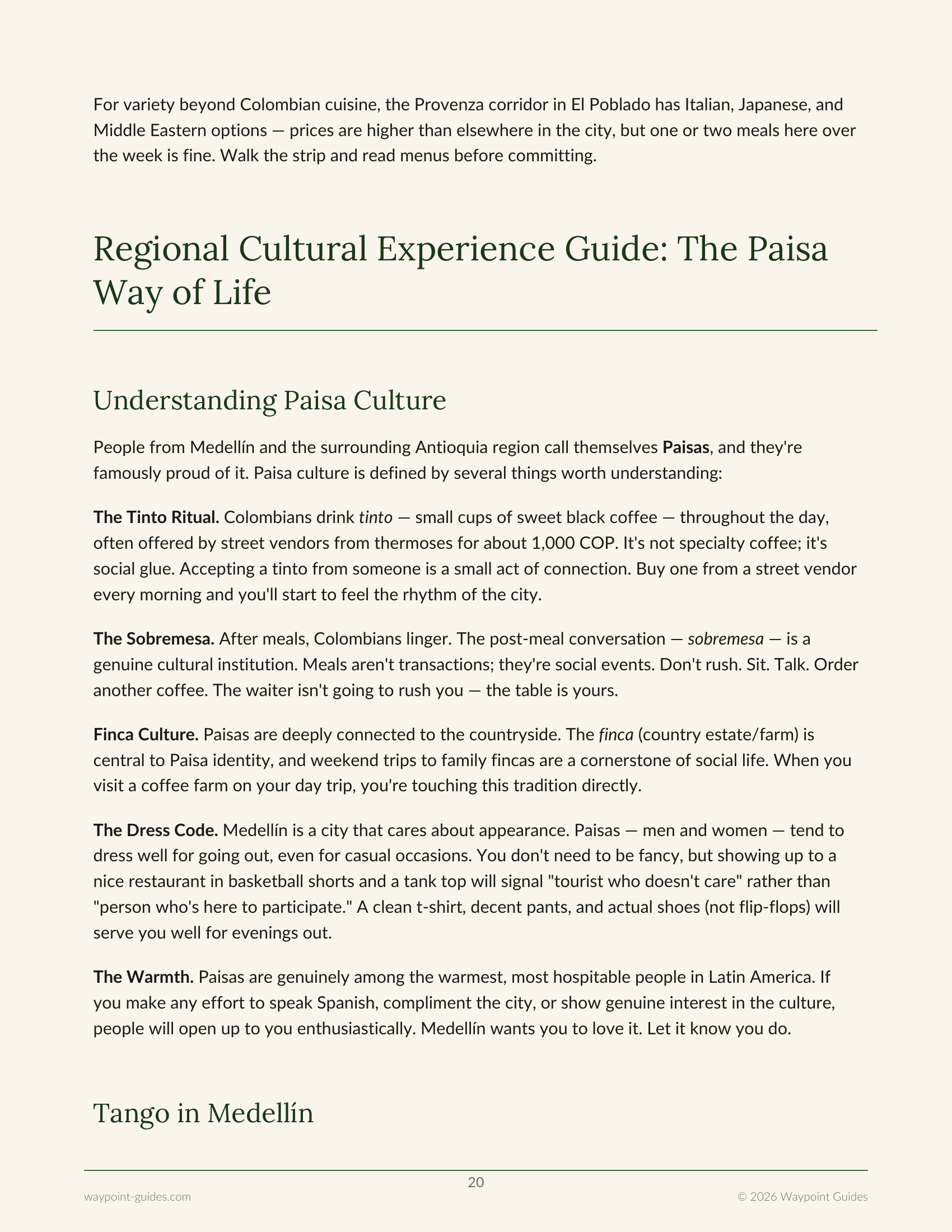 Medellín Guide page 1