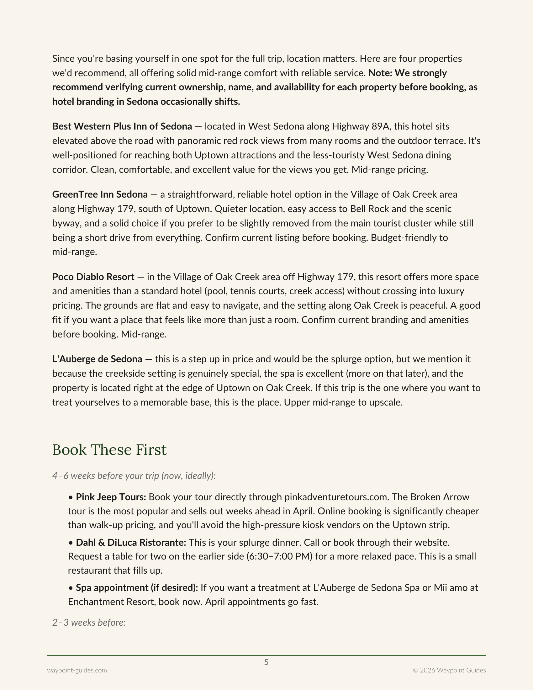 Sedona Hotels