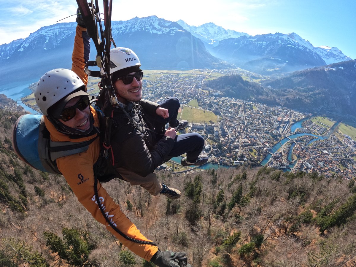 Paragliding over Interlaken